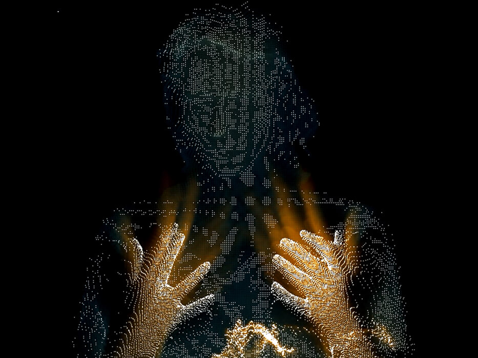 Project Fade Away, visual art, pointcloud, touchdesigner