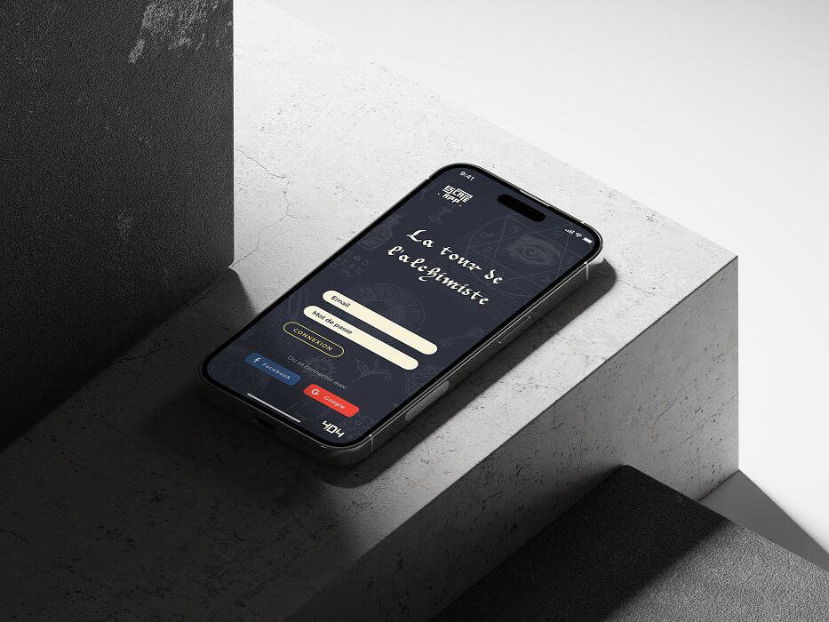 Project Escape App, UX UI Design