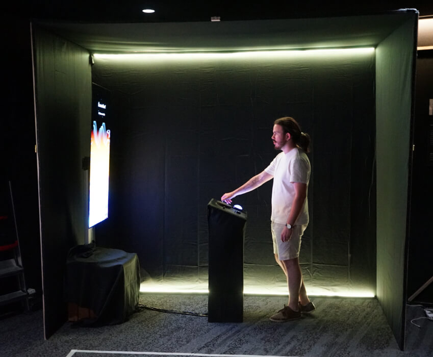 Hanami, interactive installation and immersive experience, overview inside