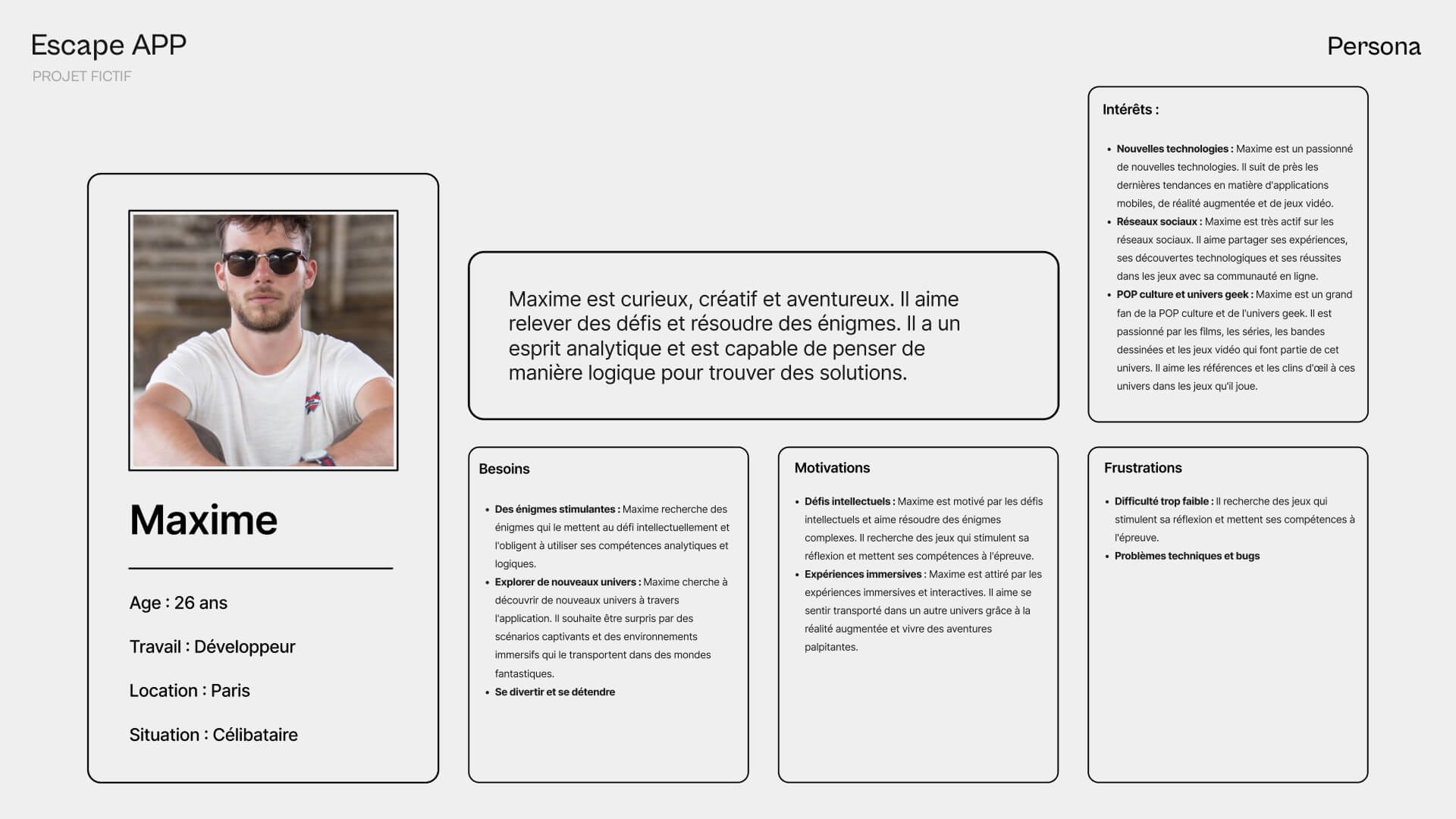 UX research persona
