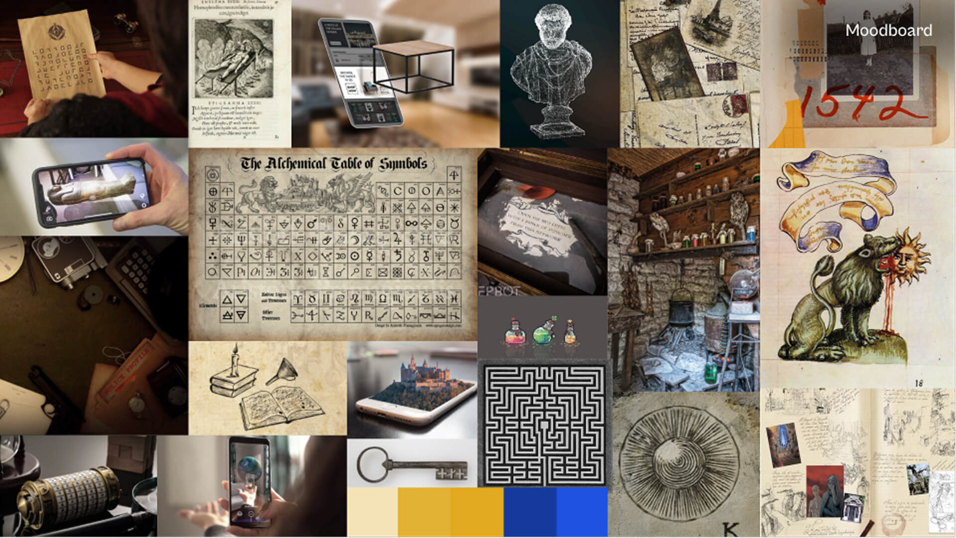 UX research moodboard