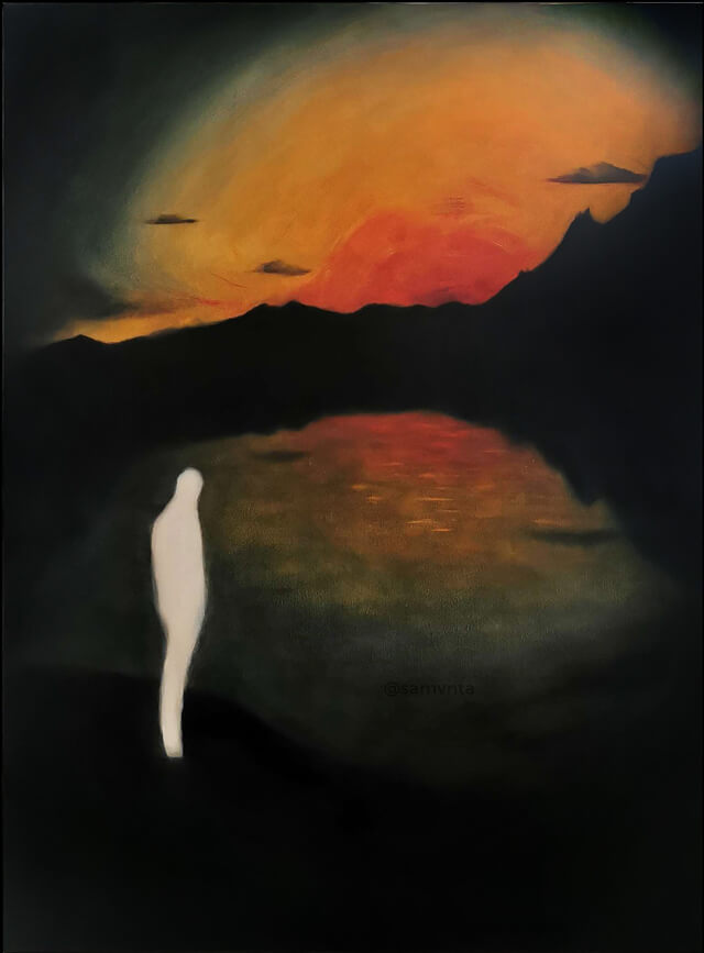 Le Lac 2025, oil painting